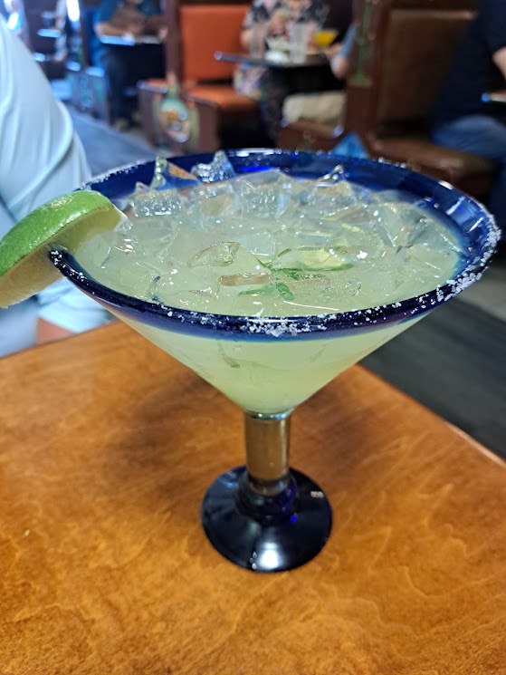 A house margarita on the rocks